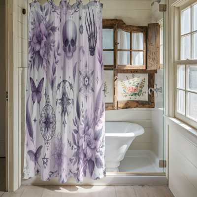 Rideau de douche standard 1 pièce Lilac Edge