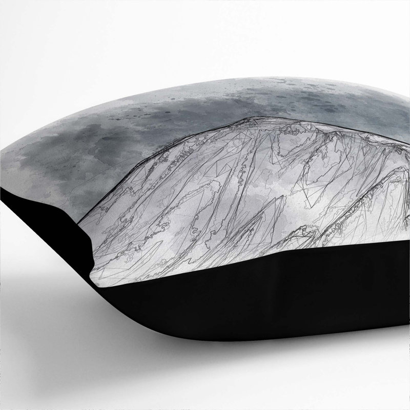 Square Cushion, 40cm H x 40cm W x 15cm D, Black