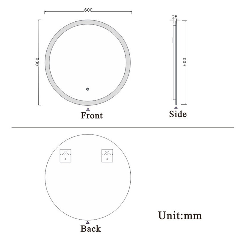 Coddy Round Mirror