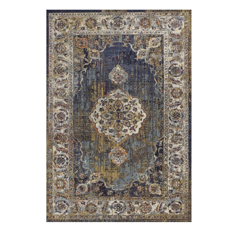Tapis bleu marine 7 pi x 10 pi