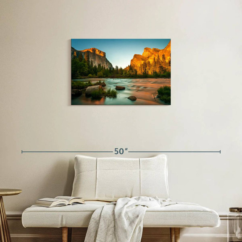 Alvord Yosemite Sunset River, 20" H x 30" W