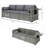 Deep Seating Sofa,Seater Sofa With Side Trays, Outdoor Couch With Thick Back Cushions-735263969-735263971