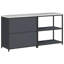 Vidaxl Kitchen Storage Set With Shelf 2 Pcs White 180 X 50 X 92 Cm-117185298