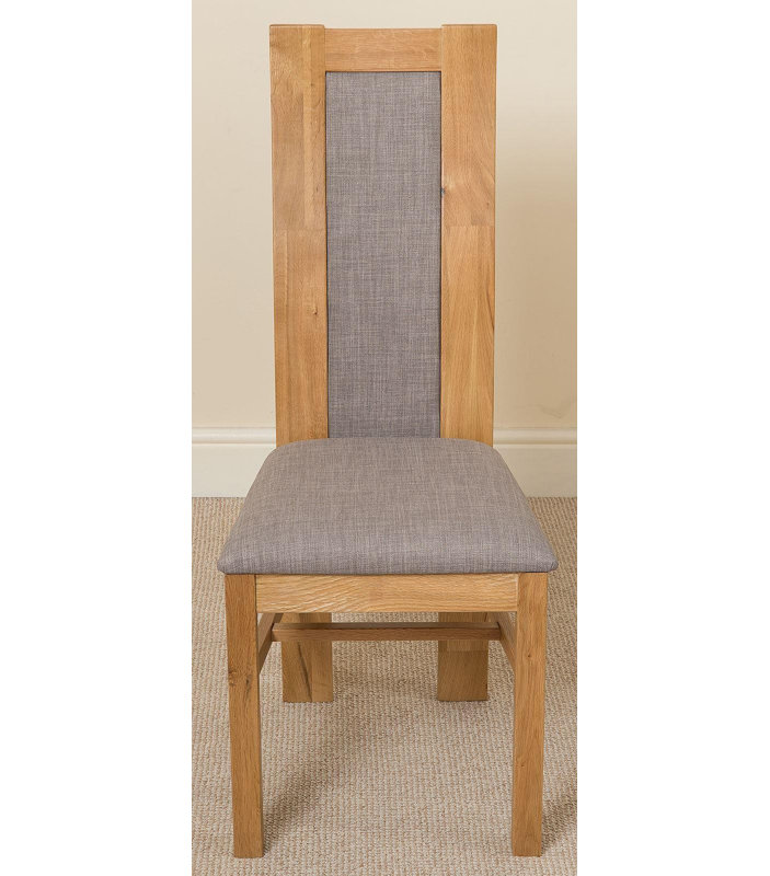 Aaden 48cm H Upholstered Side Chair, Light Oak