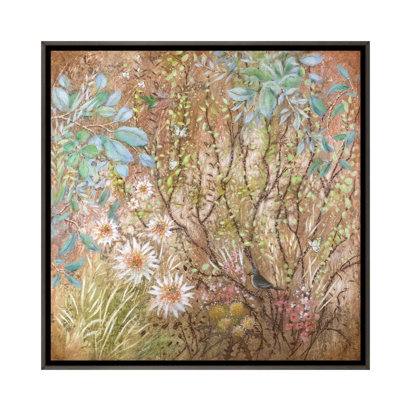 «Tangled Delight», reproduction d'art sur toile encadrée, 37" x 37", Framed Canvas, Grey