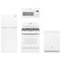 4 Piece Kitchen Package with Top Freezer Refrigerator & 30" Freestanding Gas Range