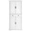 Grand garde-manger de style campagnard avec 3 organisateurs coulissants, 6 tablettes de porte et 2 tiroirs pour un rangement et une organisation efficaces-1660984234