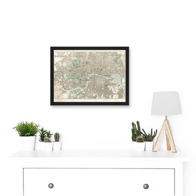 Map Philip 1881 London City England New Plan Chart - Single Picture Frame Print