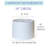 White Linen Hardback Drum Lampshade, 13" Top-358239107