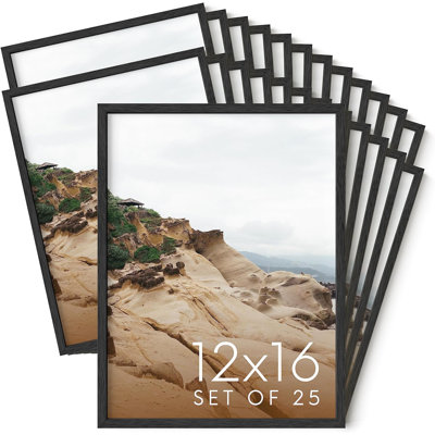 Cadre photo en bois - ensemble de 25