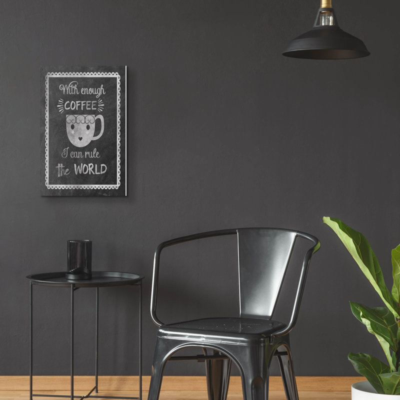 Art mural en verre acrylique "Rules Coffee" par Erin Clark, H 24 po x l 16 po x P 0,2 po