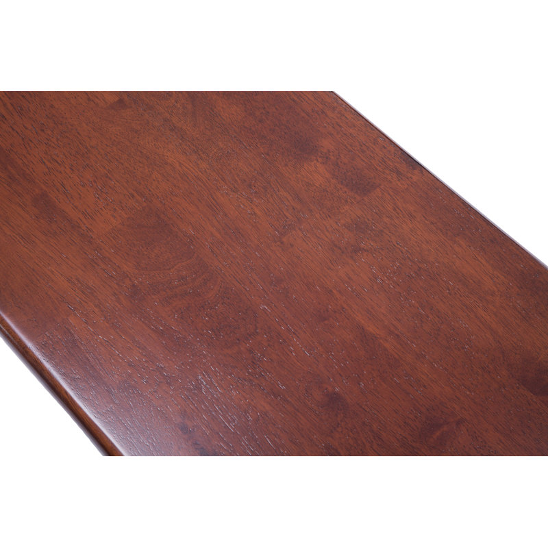 Banc en bois Raffe, Noir / Cerisier