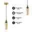 Lantigua 1 - Light Gold Geometric Pendant-124371530
