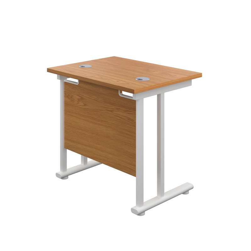 Bouton Metal Base Desk Shell, White, White