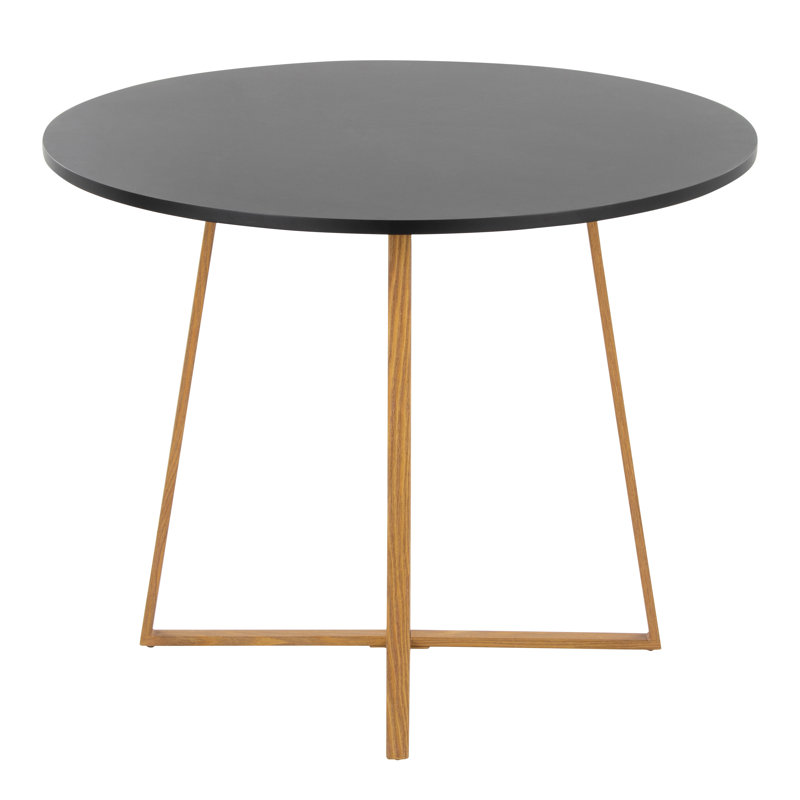 Cosmo Canary Dining Table, Black, Natural