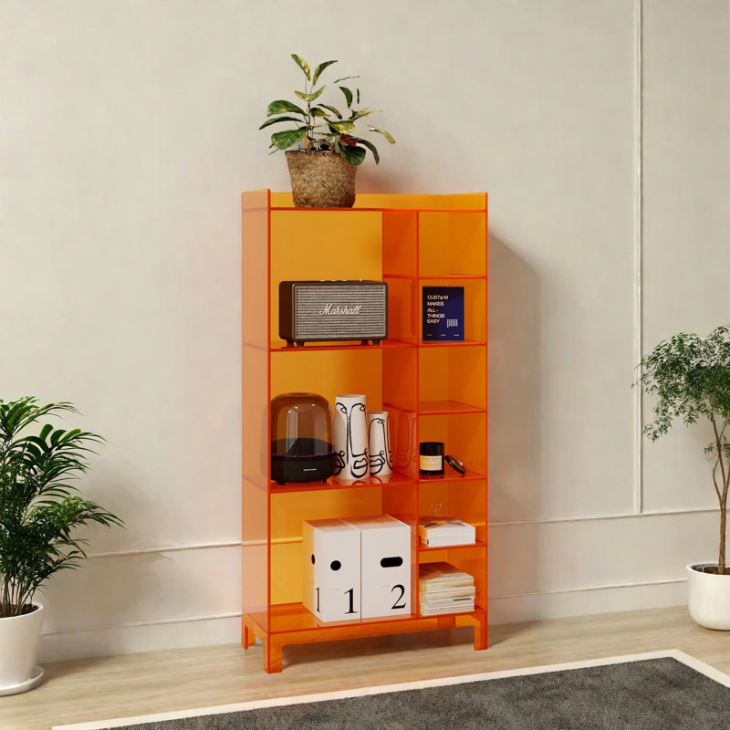 Bibliothèque minimaliste et créative, Orange