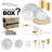 Gray with Gold Organic Disposable Plastic Tableware Set - 120 Settings