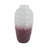 Glass Vase Modern Decorative Glassware Accent Piece Contemporary Home Decor Ombre Design White Plum-987304720