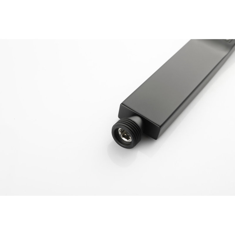 Douche à main noire matte avec barre coulissante de 28 pouces et douchette confortable à réglage de la hauteur en acier inoxydable de 59 pouces