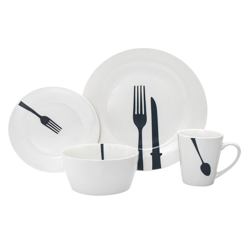 Acme 16 Piece Porcelain Dinnerware Set