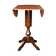 Pattie Extendable Drop Leaf Rubberwood Solid Wood Pedestal Dining Table