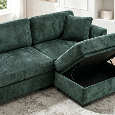 Modern Storage Sofa with Dual USB,