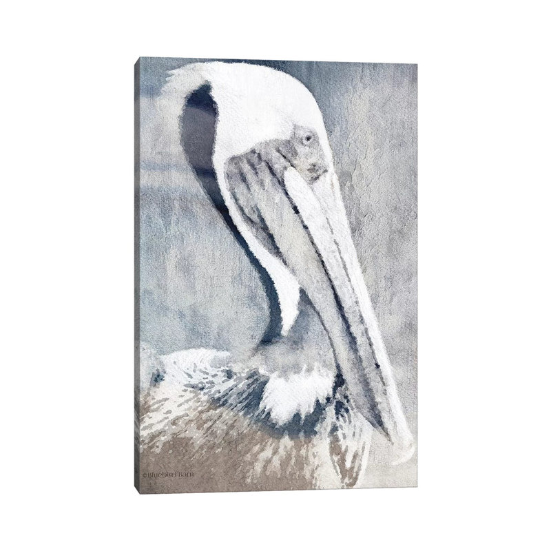 Pelican by Bluebird Barn - Wrapped Canvas Painting, 66.04 cm H x 45.72 cm W x 3.175 cm D