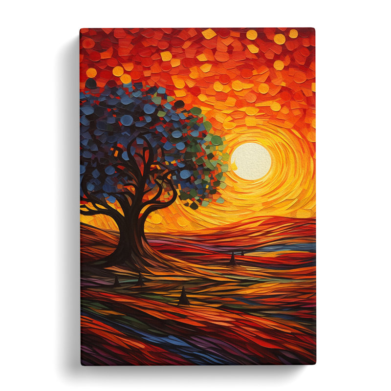 Sunset Orphism No.4 - No Frame Print, 60cm H x 40cm W x 3cm D