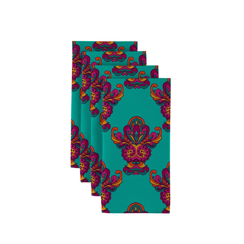 Haddox Polyester Abstract Square Napkin