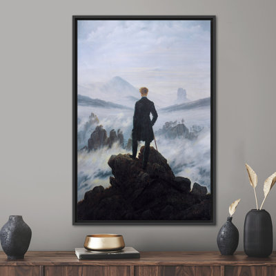 Wanderer Above the Sea of Fog Canvas Art, Famous Wall Art, Caspar David Friedrich Art Canvas, Caspar David 3D Canvas, Personalized Gift,