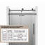 48" W x 76" H Reversible Frameless Single Sliding Bathroom Shower Door with Soft Close-99356160
