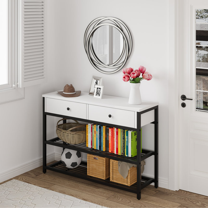 Learline 40'' Console Table, White