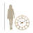 Oversized Roman Round Wall Clock, 43.5 Diameter-435483301
