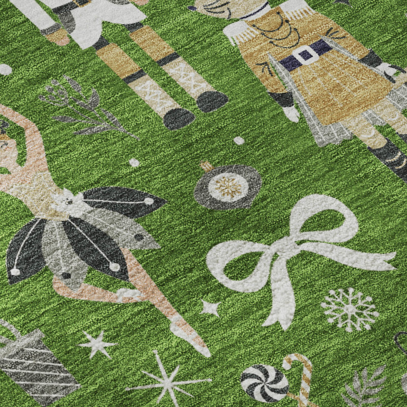 Tapis de Noël de qualité supérieure lavable à la machine Lingeswaran AMF1827, Tapis de couloir 2 pi 3 po x 7 pi 6 po