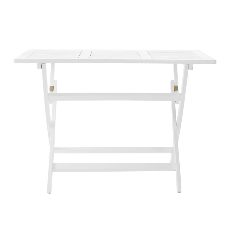 Folding Dining Table 43.5'' - Built To Outdoor Weather Wood For Entertaining