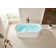 59" x 29.5" Freestanding Soaking Stone Resin Bathtub with Pure White Overflow and Pop Up Drain