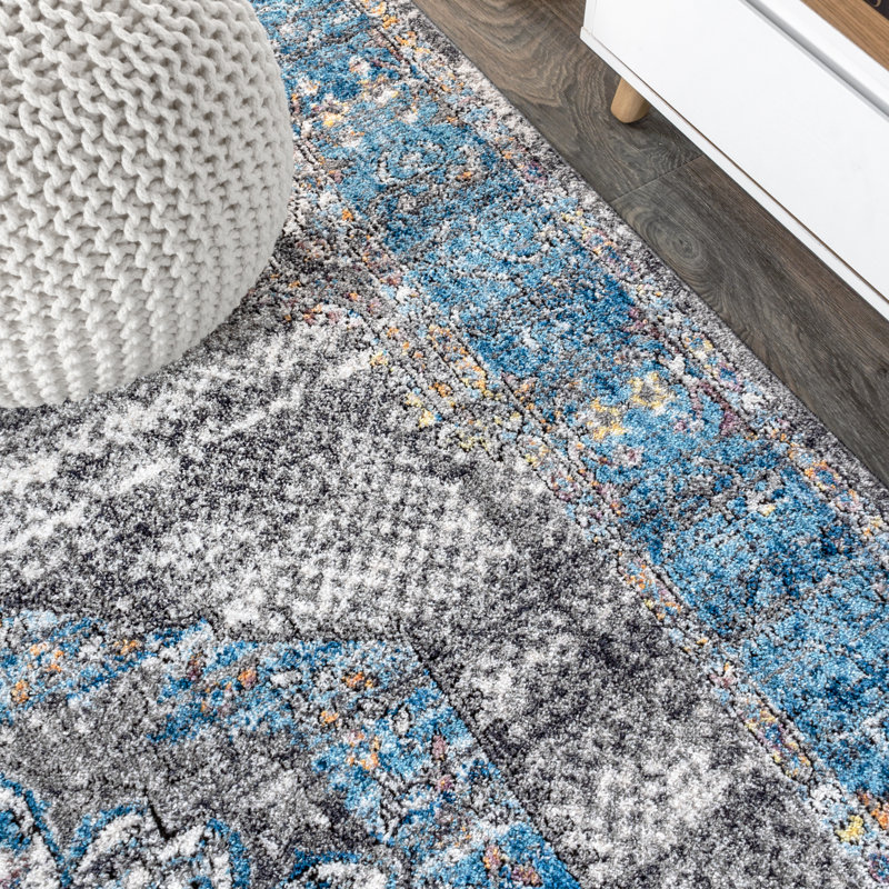 Tapis bleu / gris Stimpson, Rectangle 4pi x 6 pi