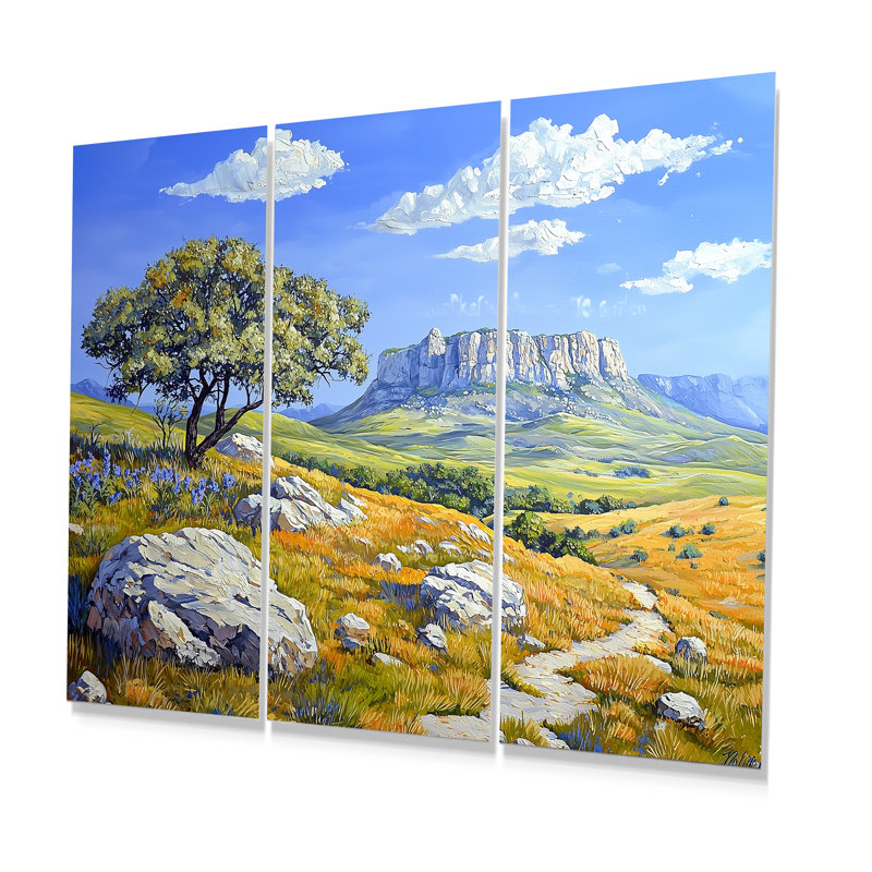 «Davis Mountains In Texas I», ensemble de reproductions d'art mural au Texas, H 32 po x l 48 po, Does Not Apply