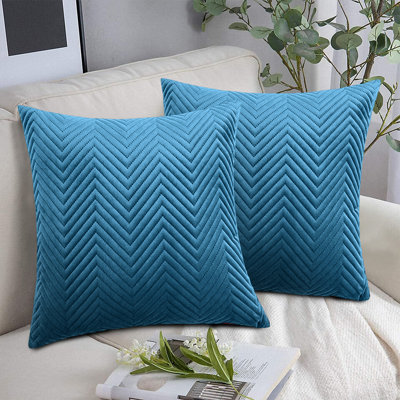 Embossed Velvet Cushion Cover (Pack of 2)