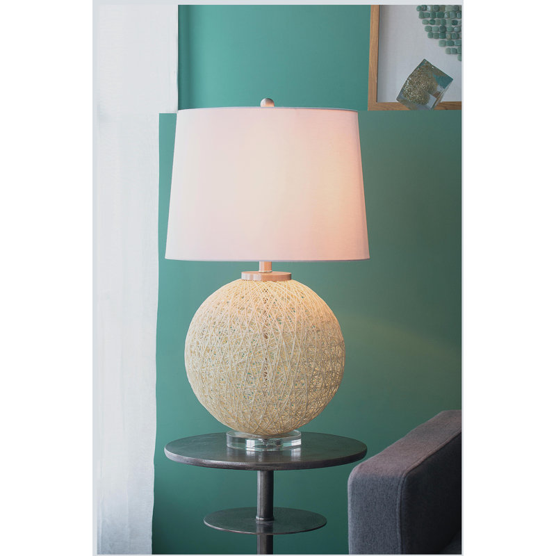 D16.1''xH26'' Table Lamp with Beige Paper Base