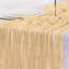 Chemin de table en étamine Cheesecloth Spring Pâques St Patrick's Day Gauze Boho Chemin de table-1071562537-1071562536