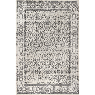 Attie Filigree Gray/Black Rug