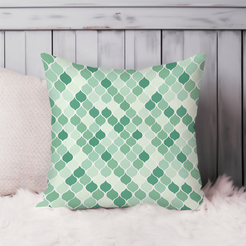 Abstract Mint Pattern VII Patterns Modern, 20"H x 20"W