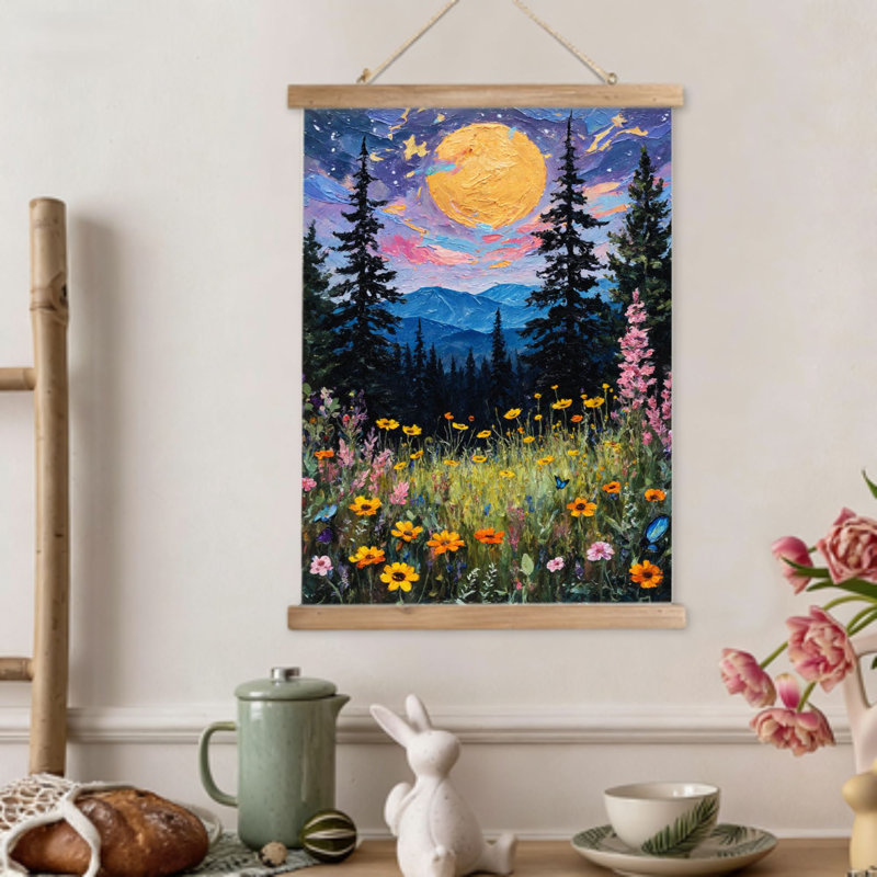 Crochet en bois encastré Moonlit