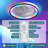 19" 7-Blade White Modern Ceiling Fan with Dimmable Color Changing LED and Remote Control