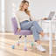 Chaise de bureau à domicile avec tissu en laine d'alpaga haut de gamme-1386789295
