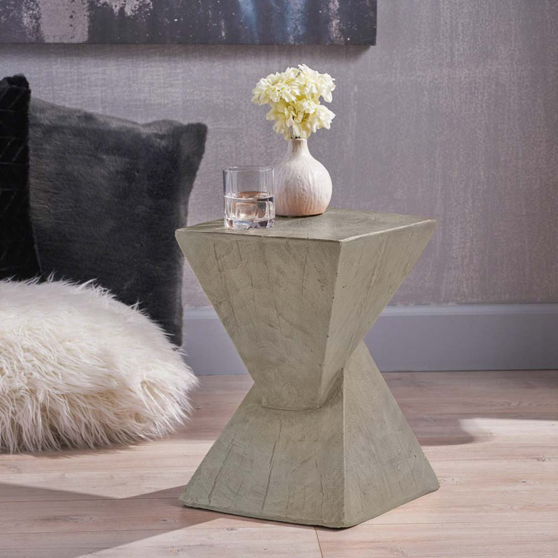 Table basse d'extérieur pour terrasse, Gris clair