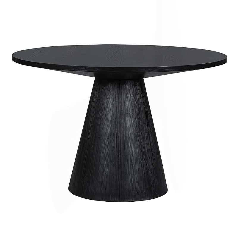 Table de salle à manger ronde rétro, table élégante minimaliste