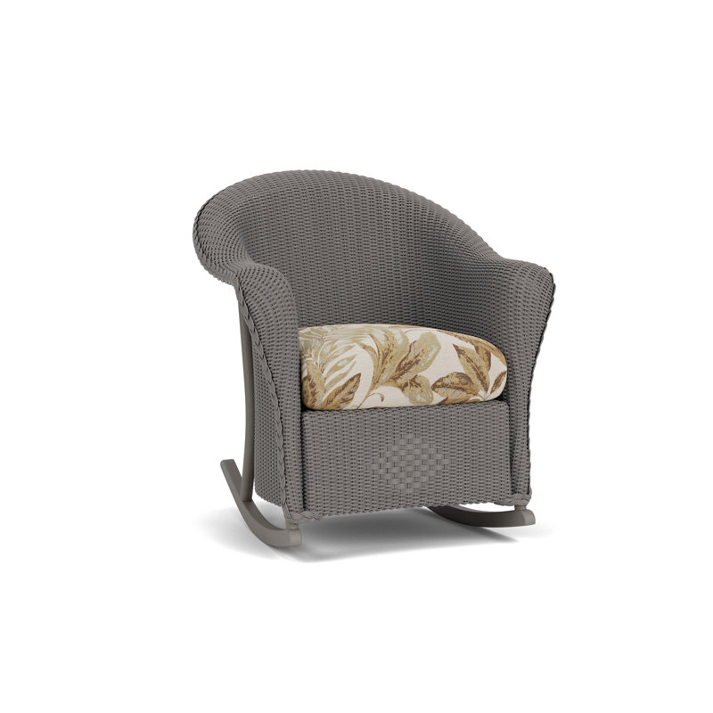 Reflections Outdoor Rocker Chair, Botanic Willow, Pewter