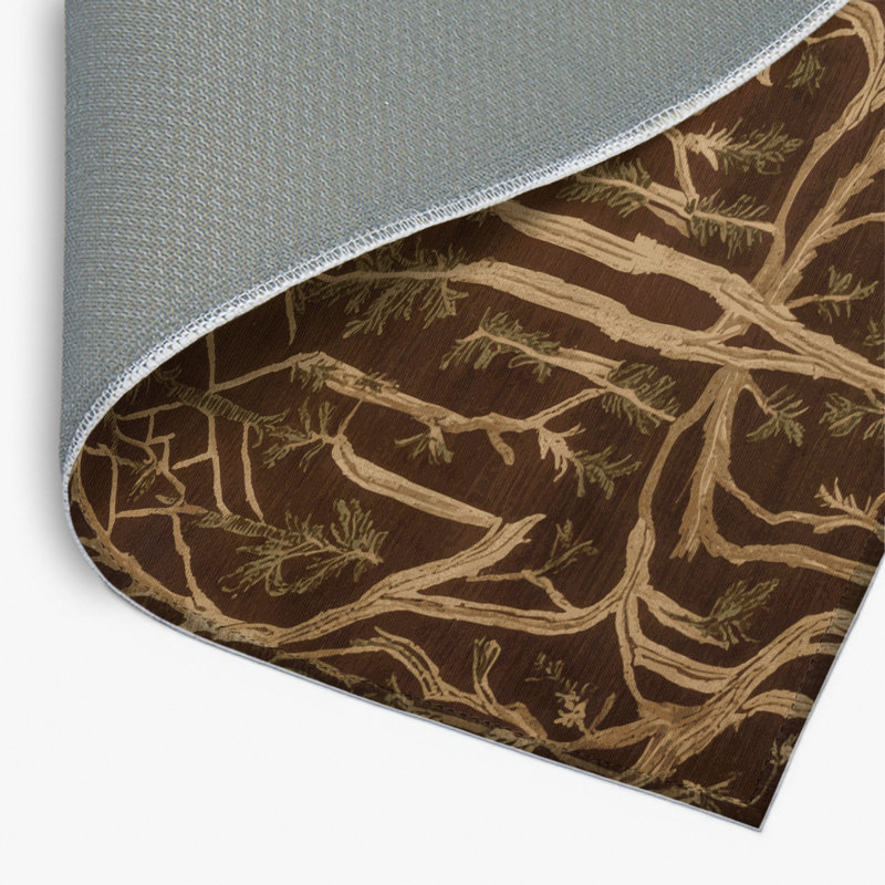 Tapis turc intérieur et extérieur brun, Rectangulaire 2 pi x 3 pi